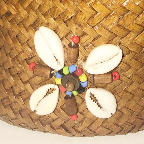 Cappelli straw round tiki hut purse - Picture 2 of 8